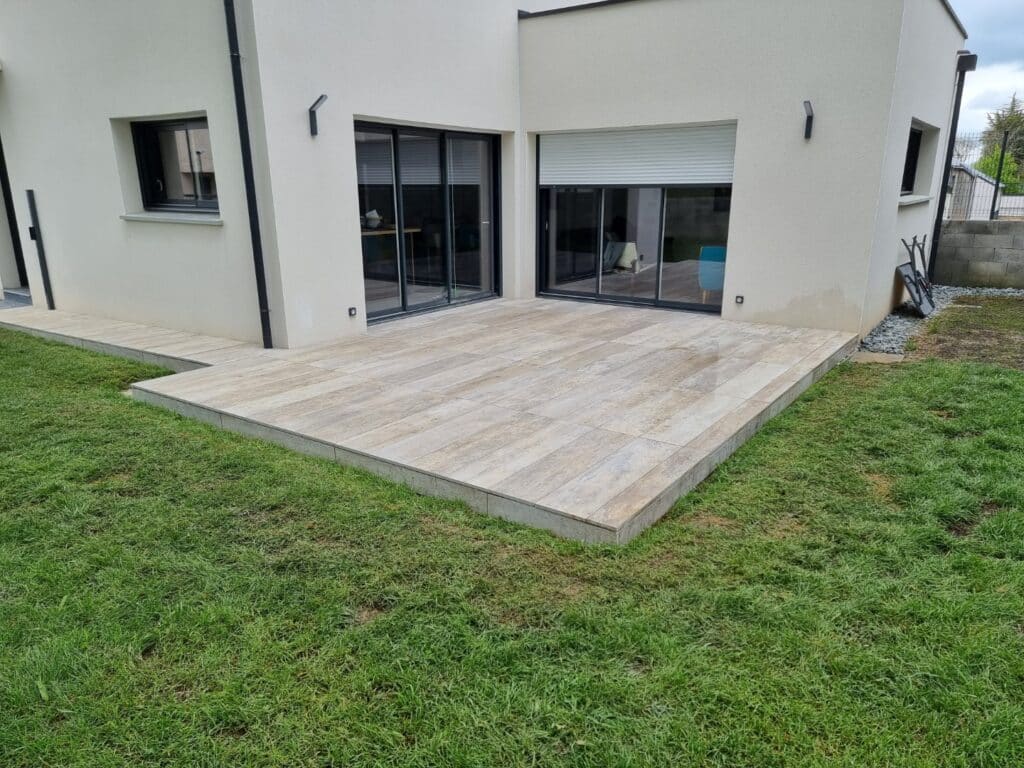 terrasse en dalle céramique